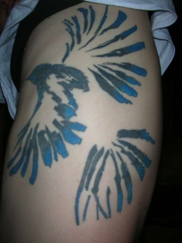 blue sparrow tattoo