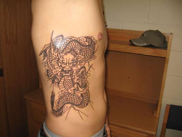 side dragon tattoo