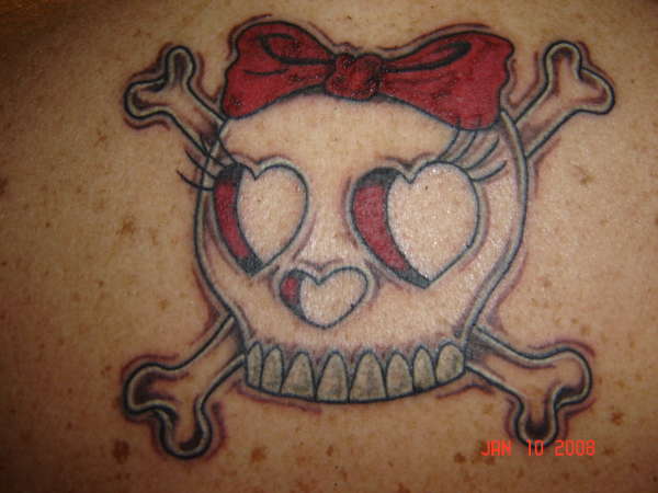 Girlie Skull tattoo