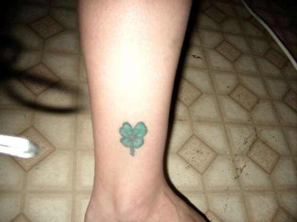 Four leaf clover tattoo