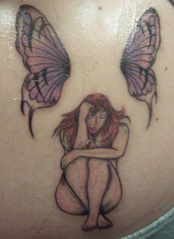 Girl with a dream tattoo