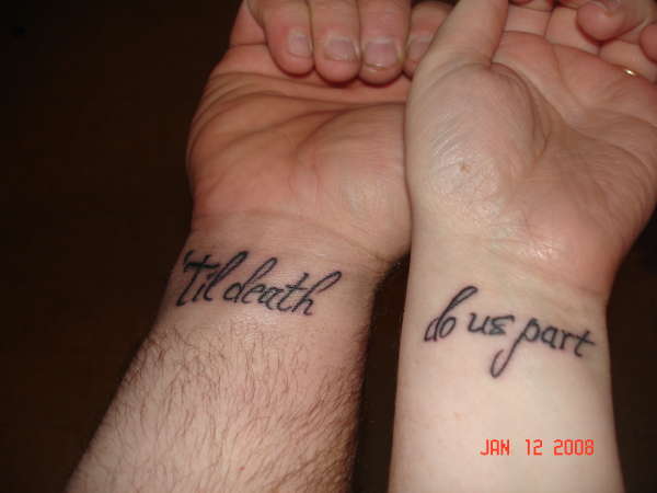 Til death do us part tattoo