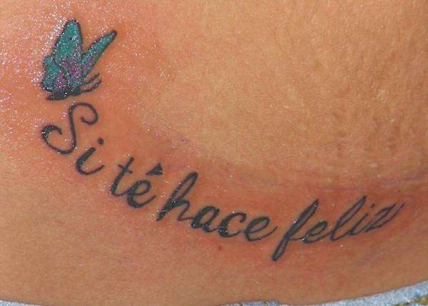 "If it makes you happy" tattoo
