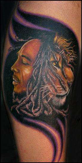 Bob Marley/ Lion Tattoo tattoo