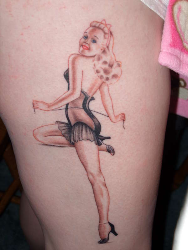 My Pin-Up (she's not done) tattoo