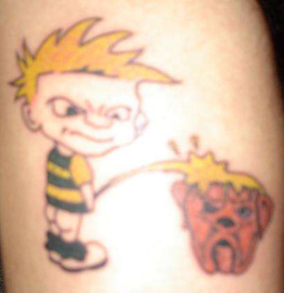 Piss on The Brown's tattoo