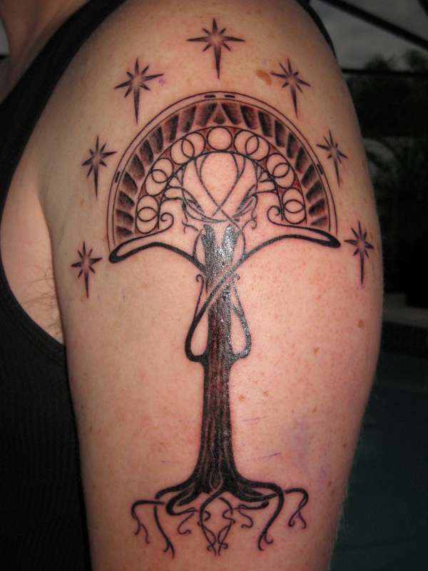 Lord of the Rings Tree tattoo