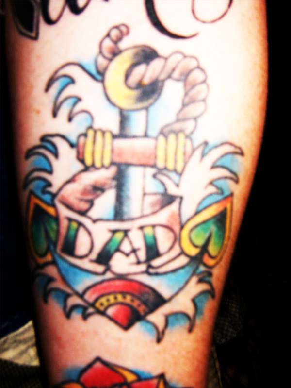 dad anchor tattoo