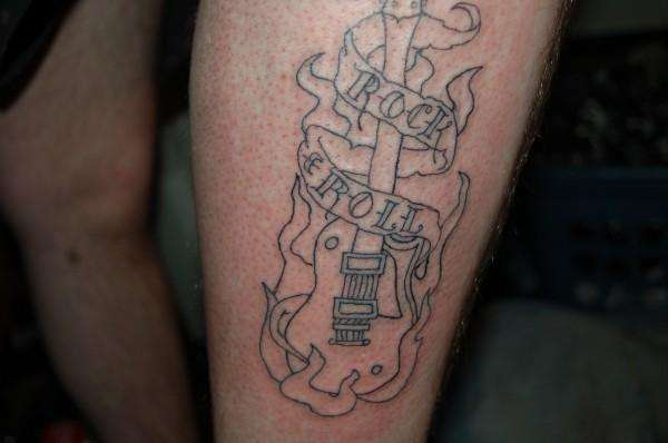rock and roll bitches tattoo