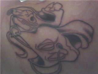 Some shading done. Still needs all color tattoo