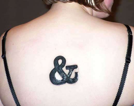 ampersand tattoo