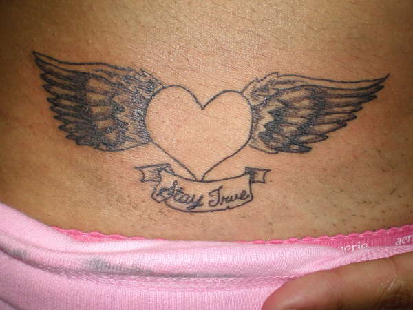 Stay true heart tattoo
