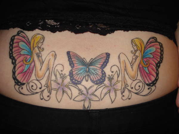 butterfly and faries tattoo