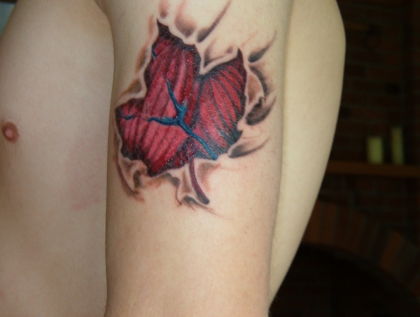 Muscle Leaf tattoo