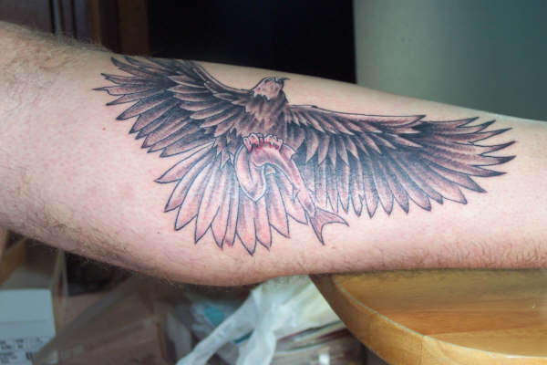 Eagle With Fish tattoo