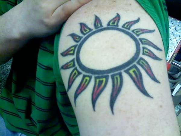 sun tattoo