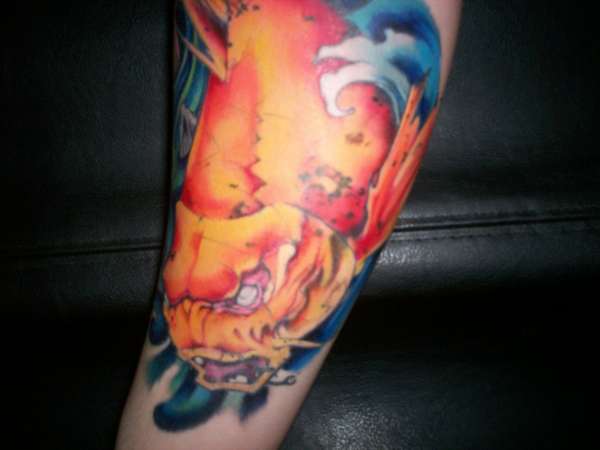 Grizzled Koi tattoo