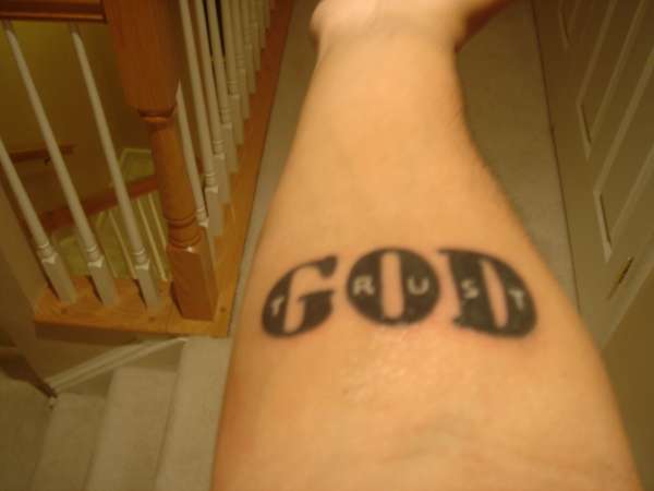 Trust "In" God tattoo