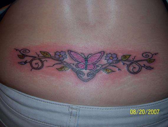 jus another tramp stamp tattoo