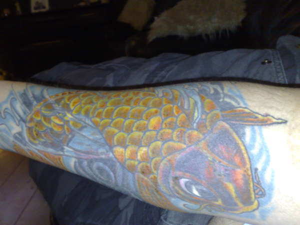 Koi coverup tattoo