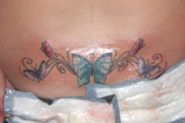 butterfly tribal tattoo