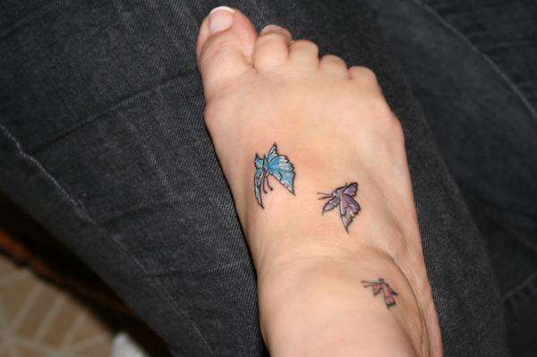 3 Butterflies tattoo