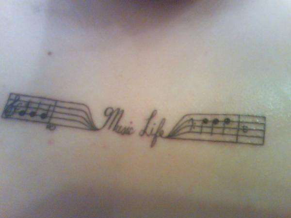 Music Life tattoo