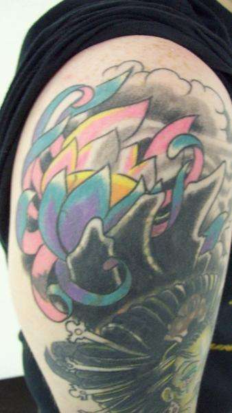 Close Up of Cover work tattoo