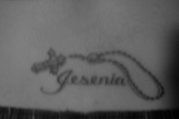 Rosary tattoo