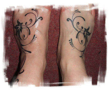 foot tattoo, both tattoo