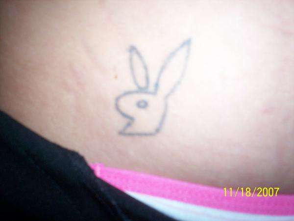 playboy bunny outline tattoo