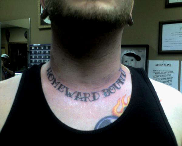 "Homeward Bound" tattoo