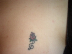 musical flower tattoo