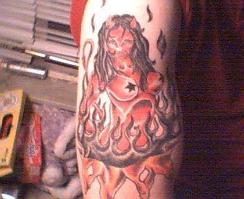 Devil girl tattoo