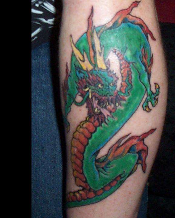 Green Dragon tattoo