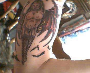 vamp girl tattoo