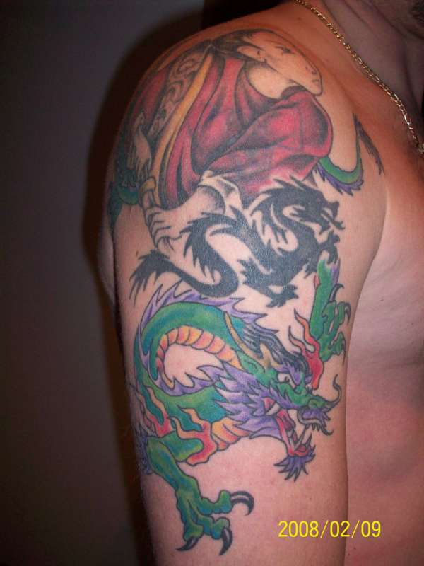 samurai dragon tattoo