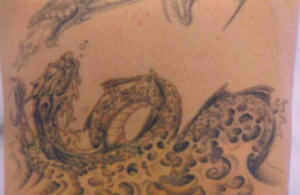 water dragon tattoo