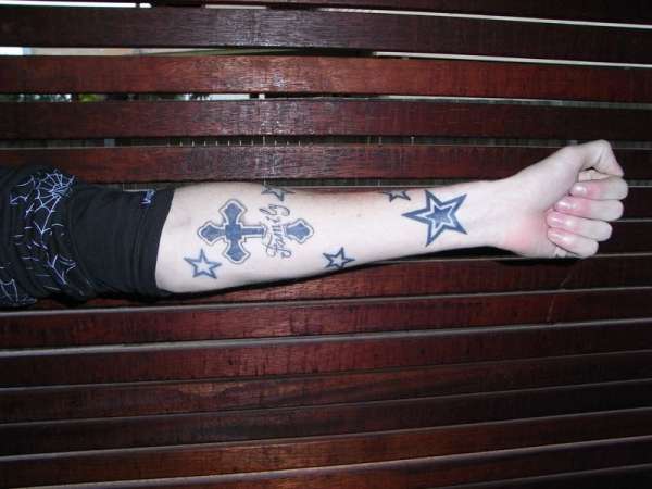My left arm. tattoo