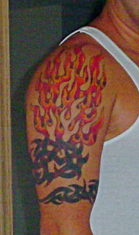 Flames-n-Thorns tattoo