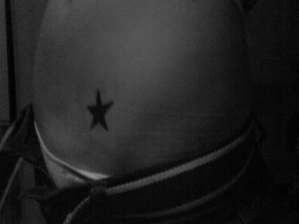 simple star tattoo