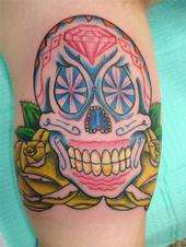 sugar skull tattoo