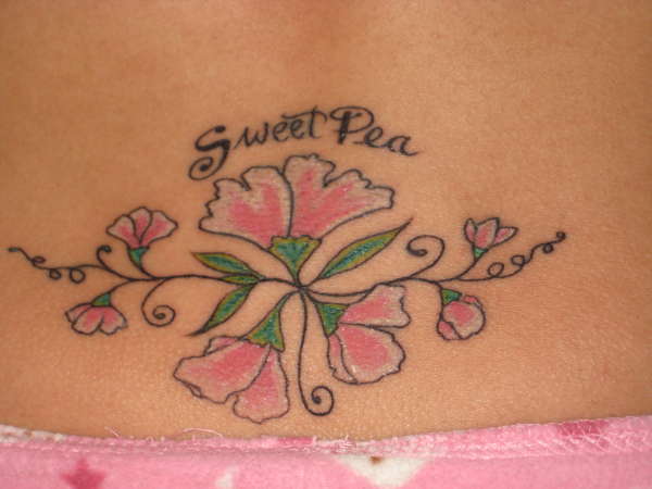 Sweet Pea tattoo