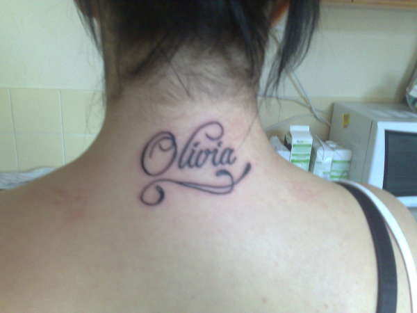 my new baby daughters name tattoo