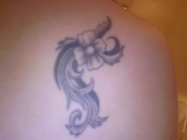 tribal flower tattoo