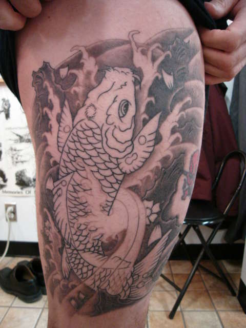 2nd session koi tattoo