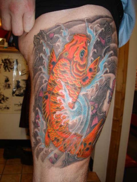 4th and final session koi tattoo