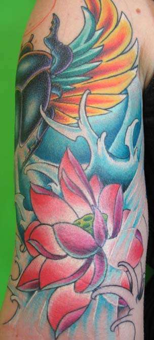 egyptian sleeve tattoo