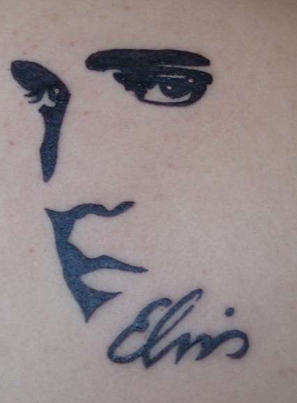 Elvis Presley Profile tattoo