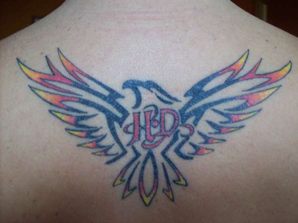 TRIBAL HARLEY EAGLE tattoo
